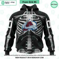 NHL Colorado Avalanche Skeleton Costume Halloween CUSTOM Hoodie