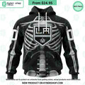 NHL Los Angeles Kings Skeleton Costume Halloween CUSTOM Hoodie