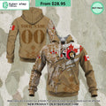 NHL Ottawa Senators Marine Corps Camo CUSTOM Hoodie