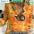 NHL Ottawa Senators Orange Every Child Matter Women Casual Shirt