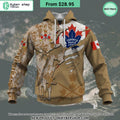 NHL Toronto Maple Leafs Marine Corps Camo CUSTOM Hoodie