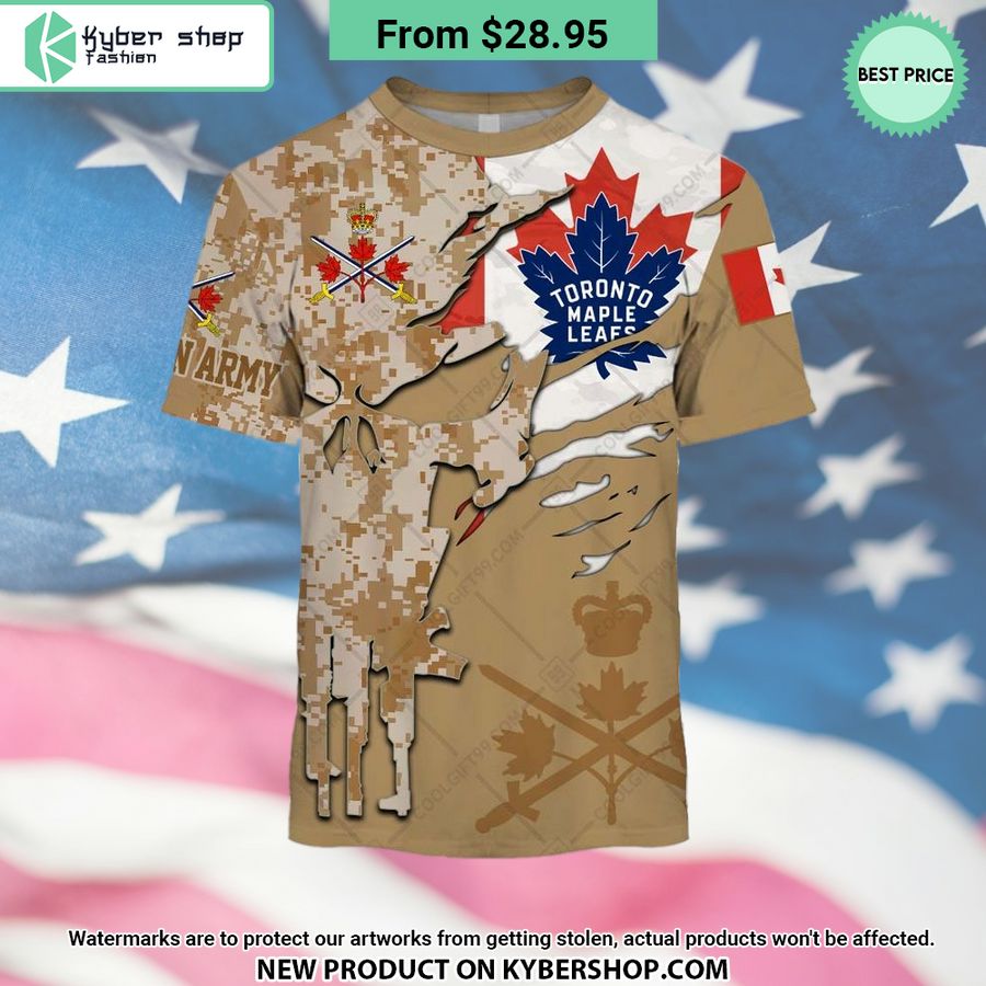 NHL Toronto Maple Leafs Marine Corps Camo CUSTOM Hoodie
