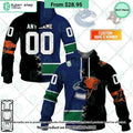 NHL Vancouver Canucks Mix CFL BC Lions Jersey CUSTOM Hoodie