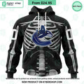 NHL Vancouver Canucks Skeleton Costume Halloween CUSTOM Hoodie
