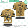 NHL Vegas Golden Knights UKNIGHT The REALM Gold T Shirt