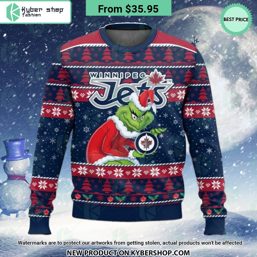 NHL Winnipeg Jets Grinch Sweater