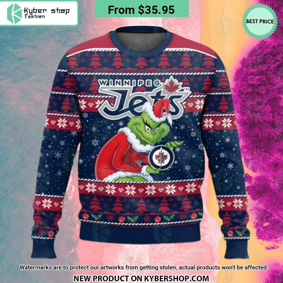 NHL Winnipeg Jets Grinch Sweater