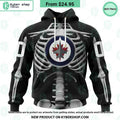 NHL Winnipeg Jets Skeleton Costume Halloween CUSTOM Hoodie