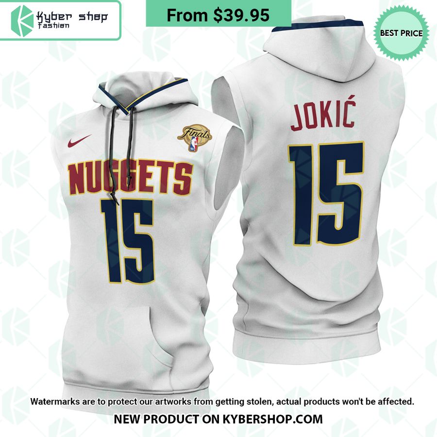 Nikola Jokic 15 Denver Nuggets Final Sleeveless Hoodie