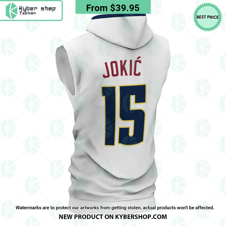 Nikola Jokic 15 Denver Nuggets Final Sleeveless Hoodie