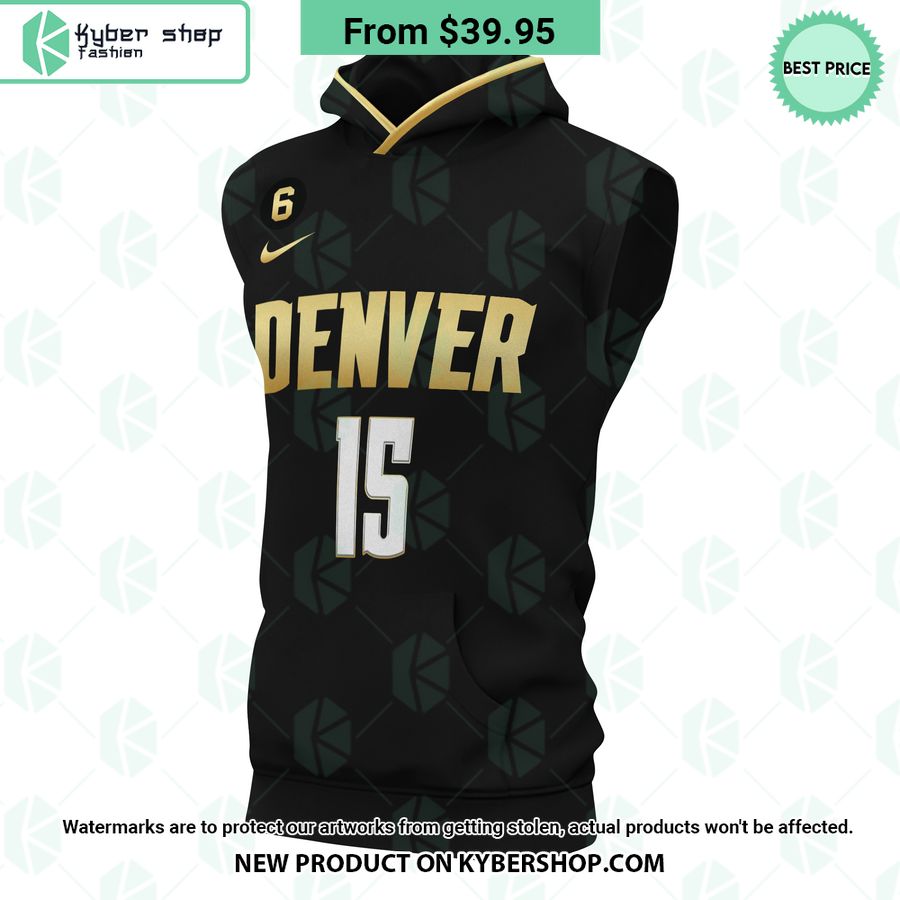 Nikola Jokic 15 Denver Nuggets NBA Sleeveless Hoodie