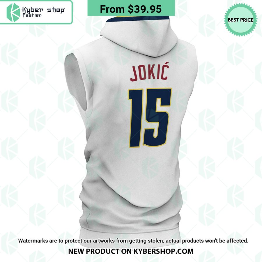 Nikola Jokic 15 Denver Nuggets Western Union Sleeveless Hoodie