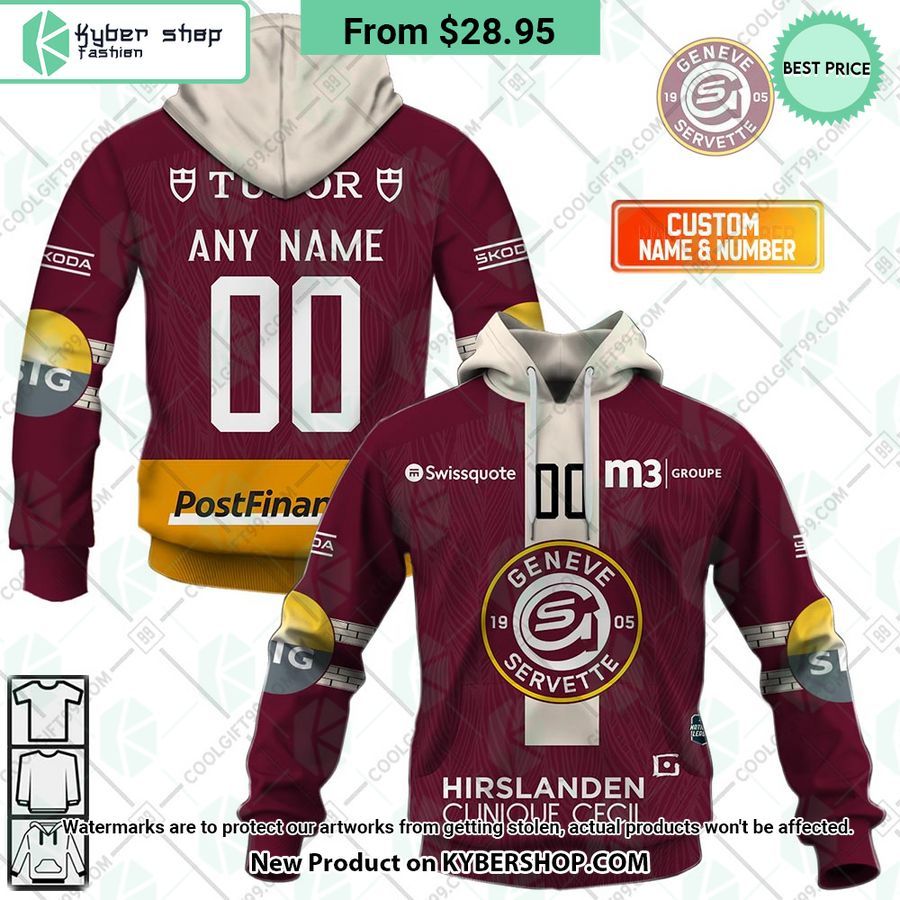 NL Hockey Geneve Servette HC Home Jersey Hoodie, Shirt