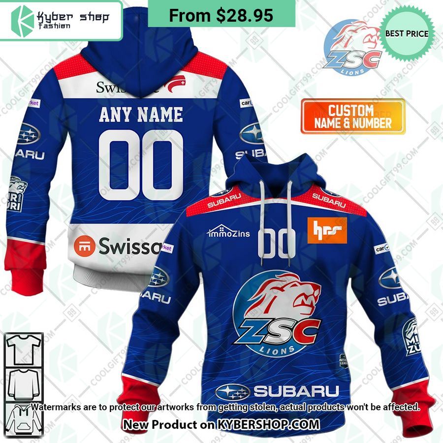 NL Hockey ZSC Lions Home Jersey Hoodie, Shirt