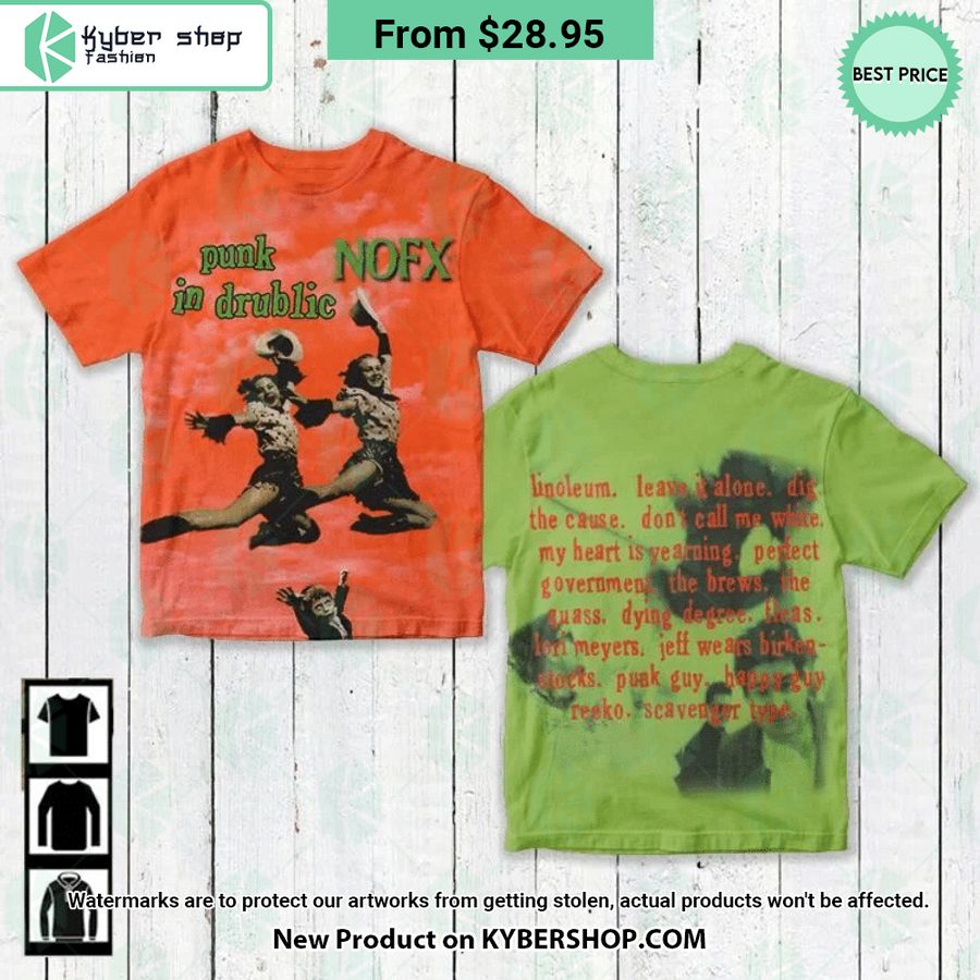NOFX Band Punk In Drublic Album Cover Shirt