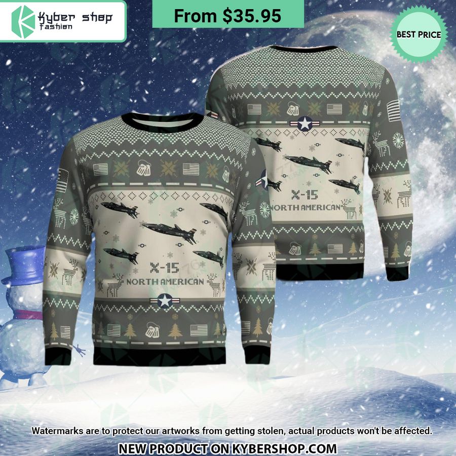 North American X-15 Aircraft Sweater