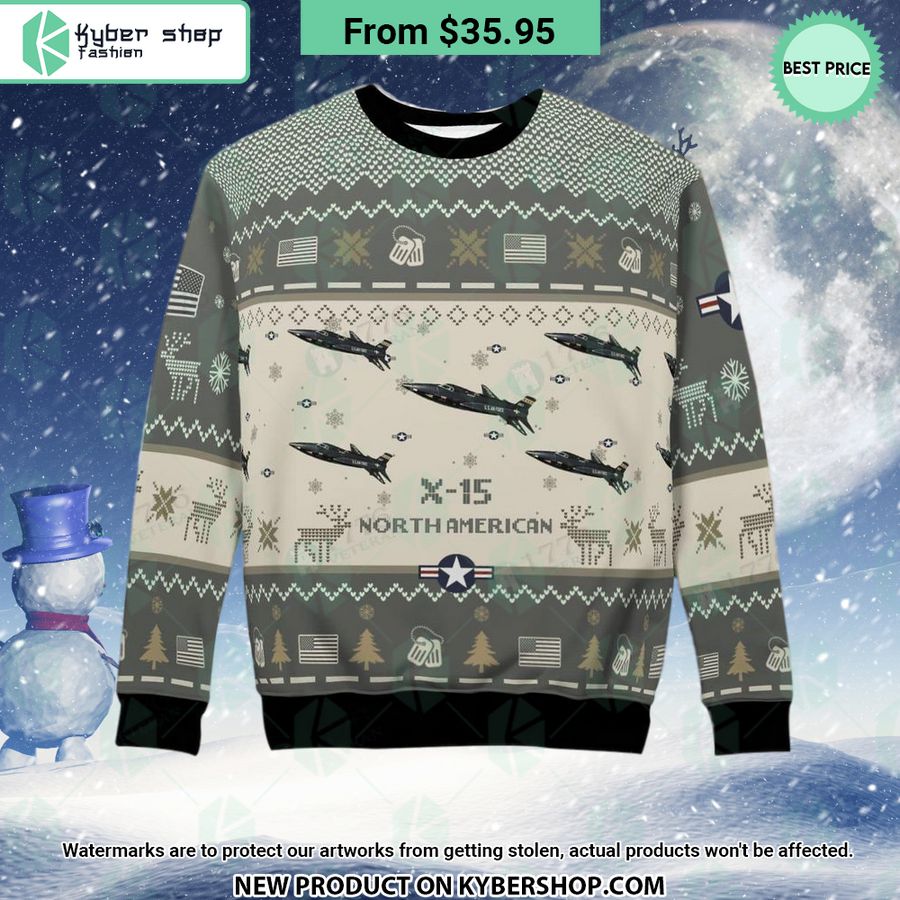North American X-15 Aircraft Sweater