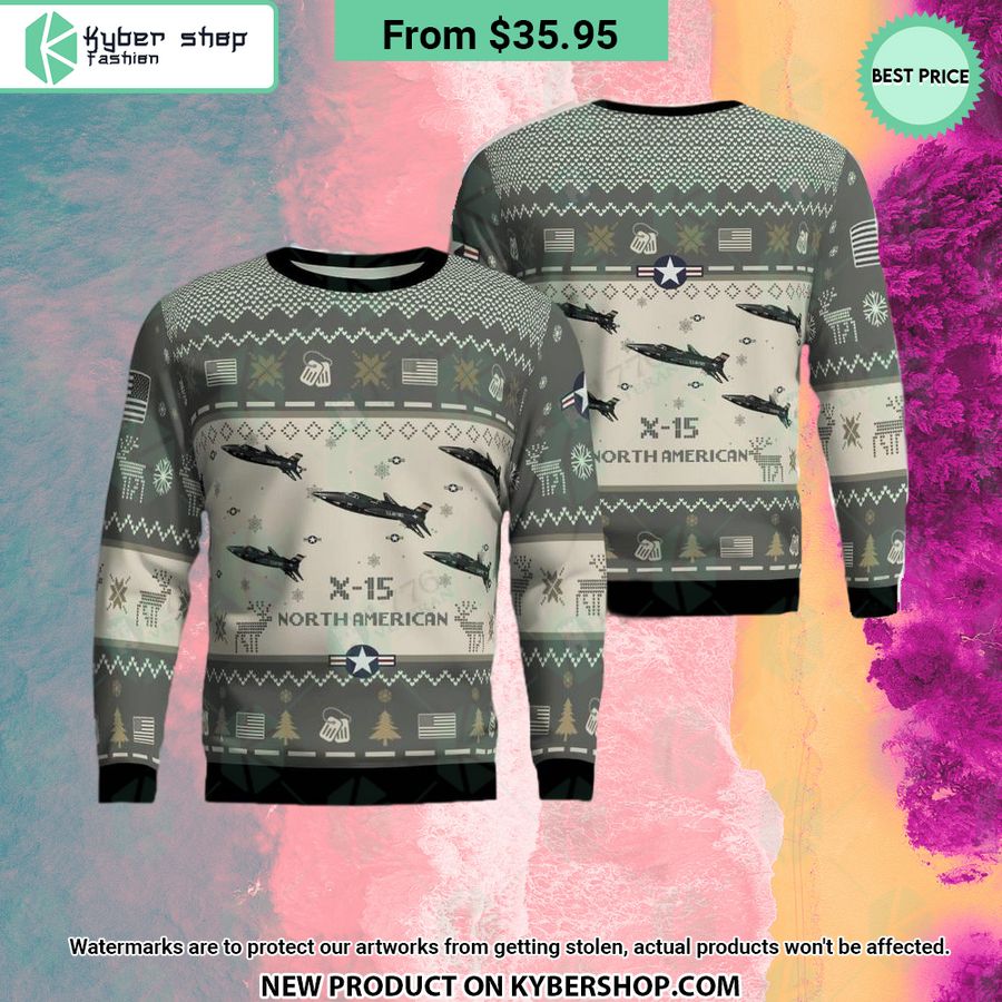 North American X-15 Aircraft Sweater