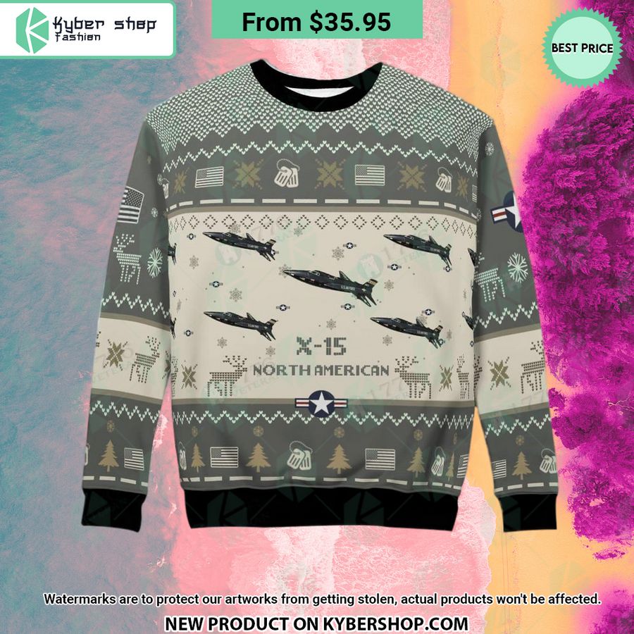 North American X-15 Aircraft Sweater