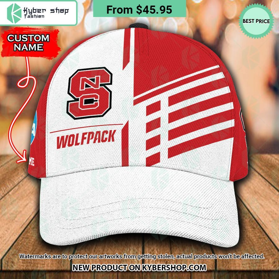 North Carolina State Wolfpack CUSTOM Polo Shirt, Cap