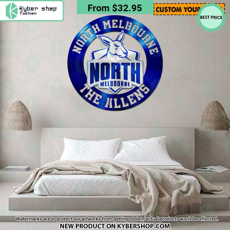 North Melbourne CUSTOM Metal Sign