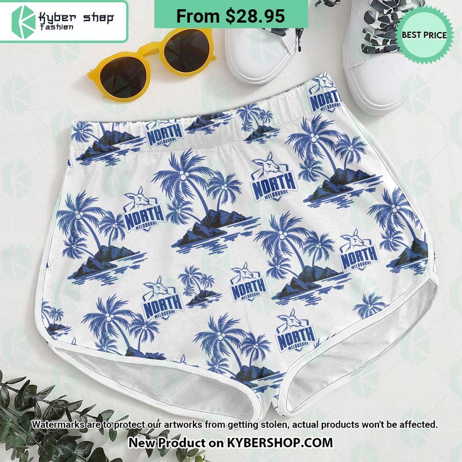 North Melbourne Football Club Hawaiian Shirt Shorts
