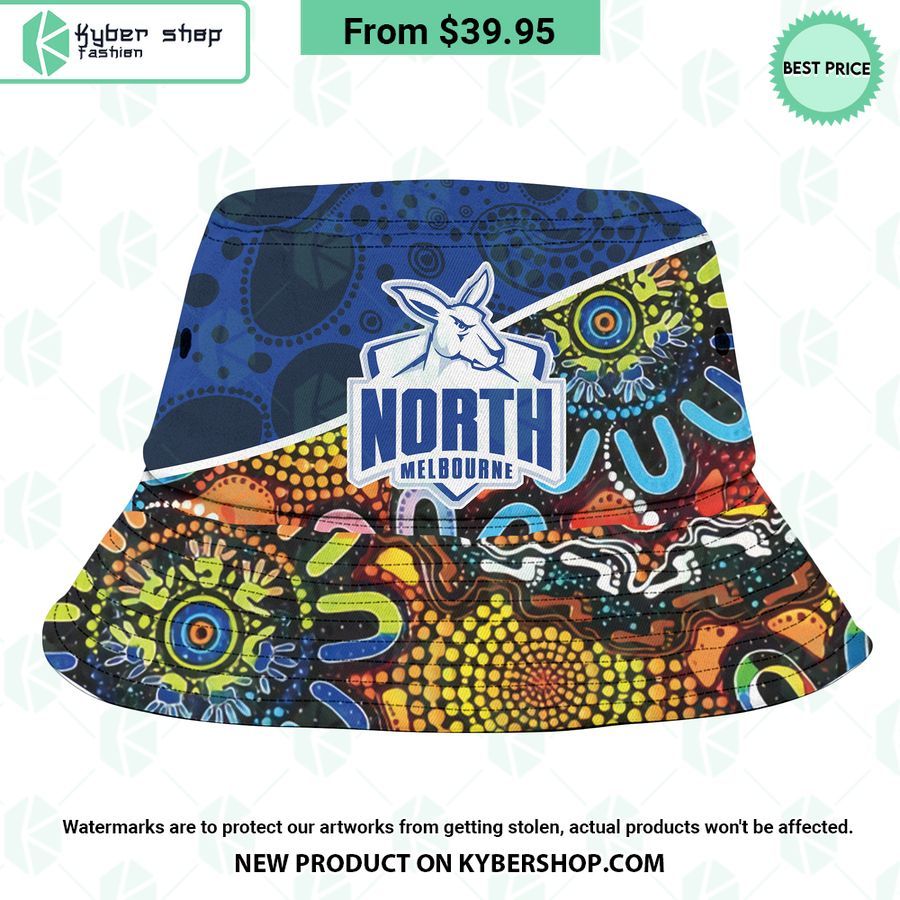 North Melbourne Football Club Indigenous Pattern Bucket Hat