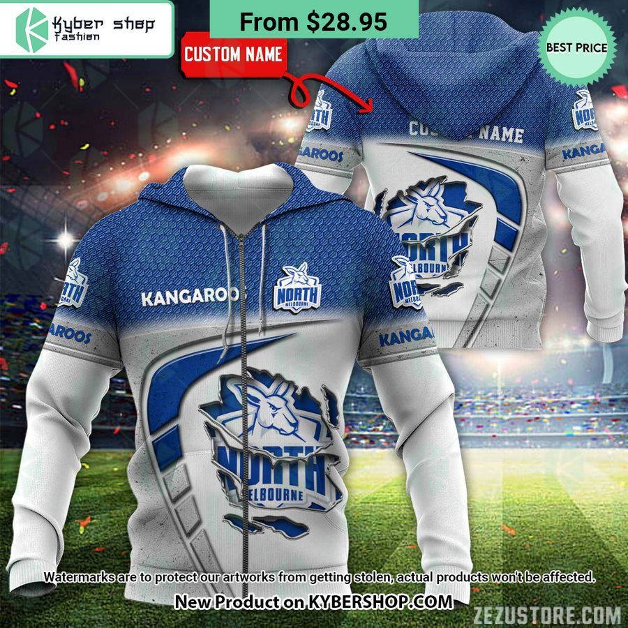 North Melbourne Kangaroos CUSTOM Hoodie