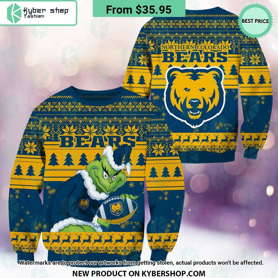 Northern Colorado Bears Grinch Christmas Sweater