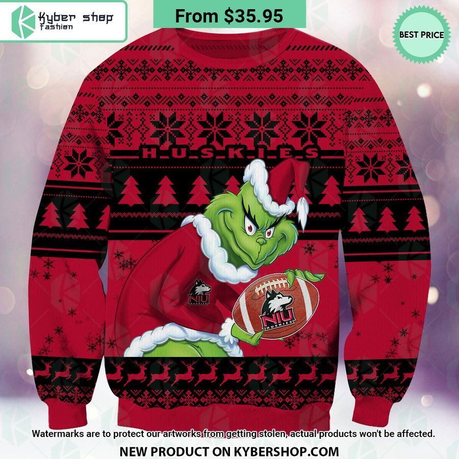 Northern Illinois Huskies Grinch Christmas Sweater