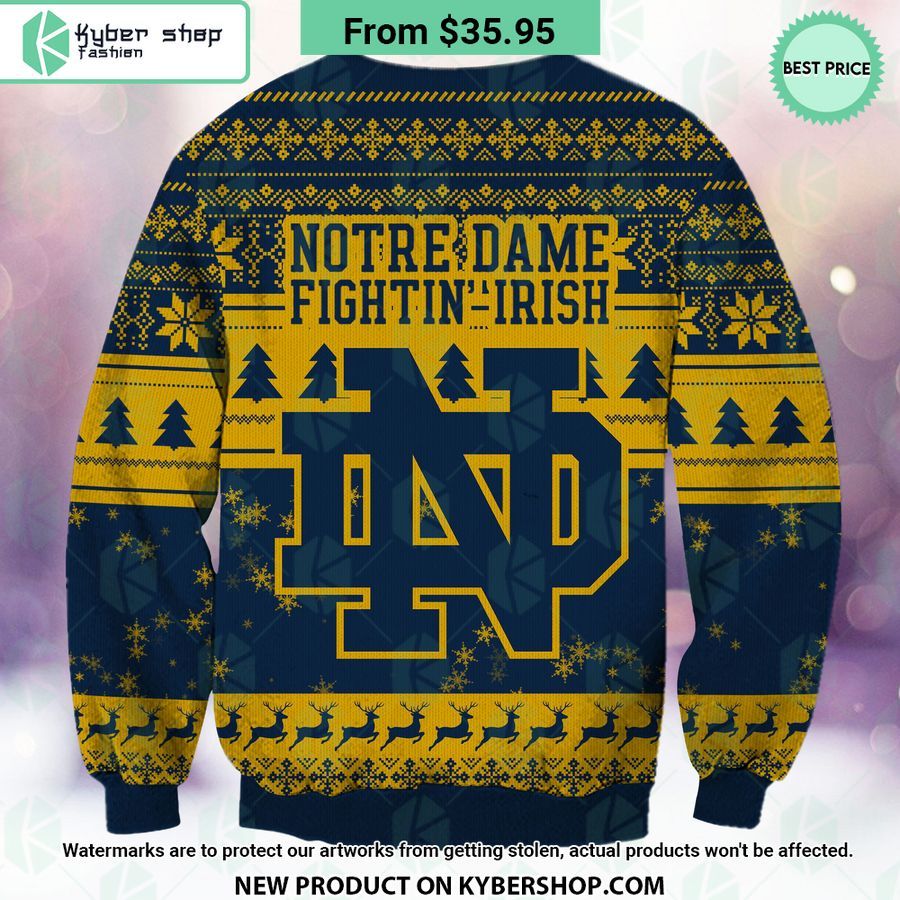 Notre Dame Fighting Irish Grinch Christmas Sweater
