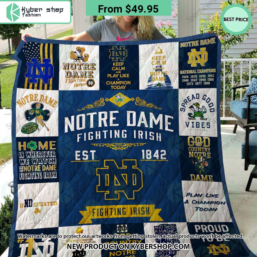 Notre Dame Fighting Irish Quilt