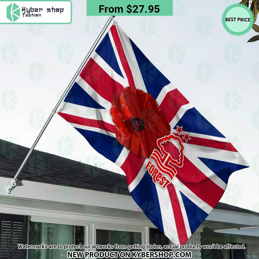 Nottingham Forest Remembrance day Flag