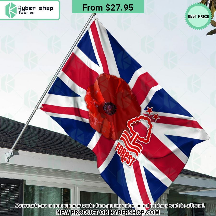 Nottingham Forest Remembrance day Flag