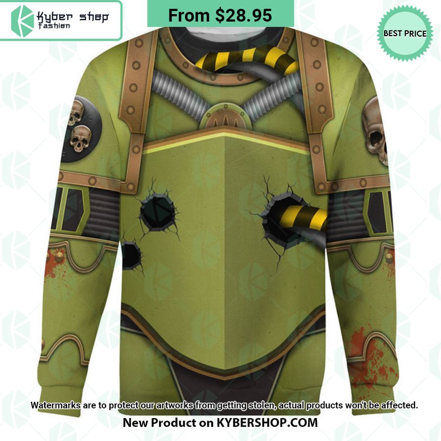 Nurgle Chaos Space Marines Costume Warhammer 40K Hoodie