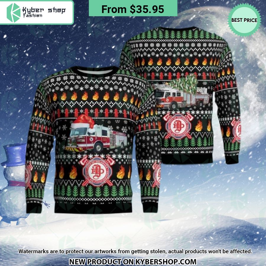 Ohio City Of Delaware Fire Department Sweater