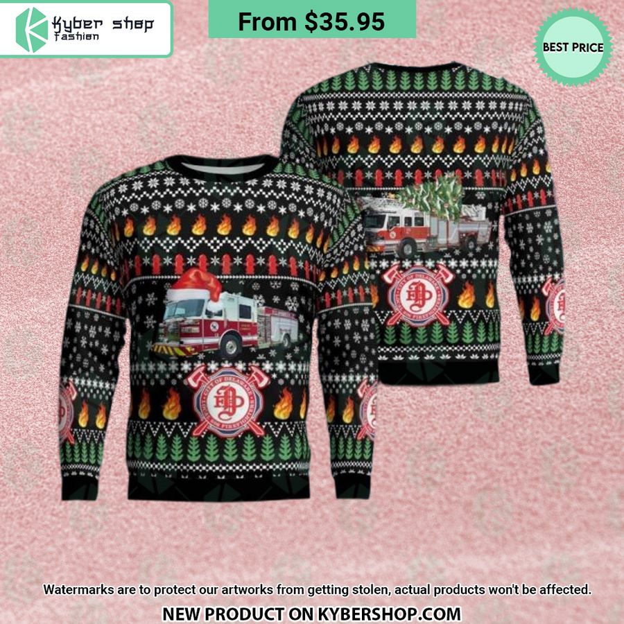 Ohio City Of Delaware Fire Department Sweater