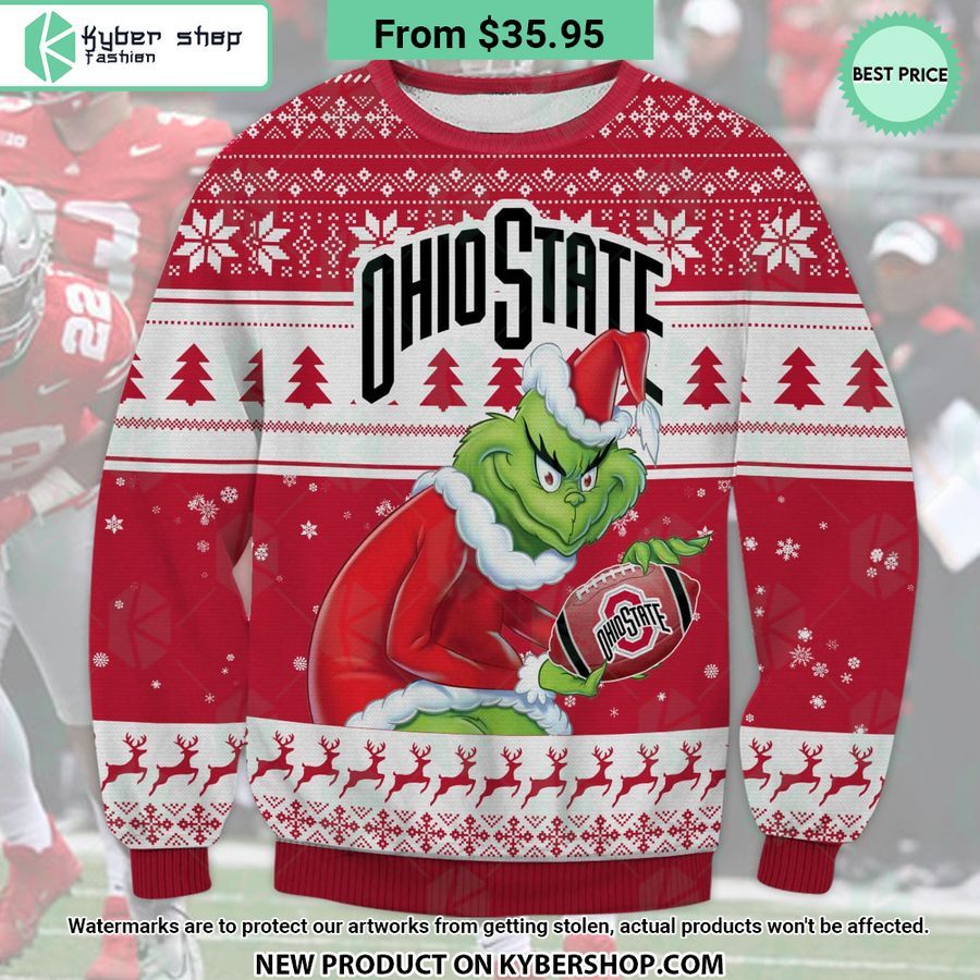 Ohio State Grinch Christmas Sweater