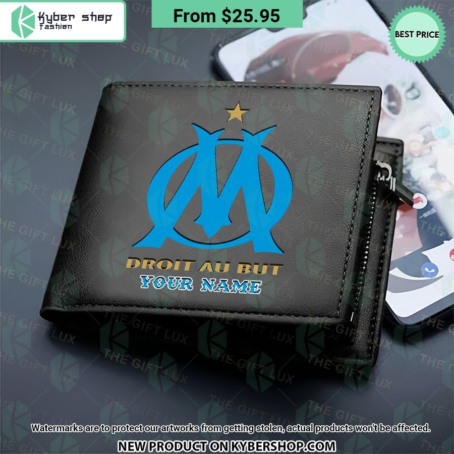 Olympique De Marseille CUSTOM Leather Wallet