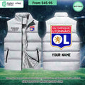 Olympique Lyonnais CUSTOM Sleeveless Puffer Down Jacket