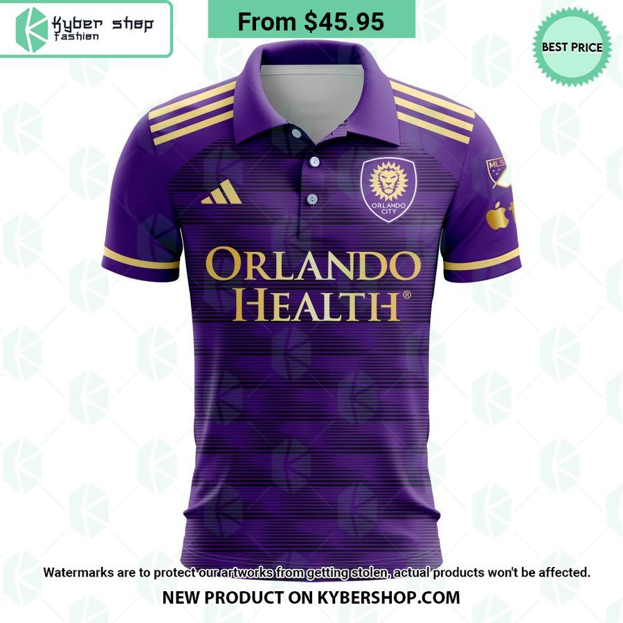 Orlando City SC 2023 Home The Wall MLS CUSTOM Polo Shirt