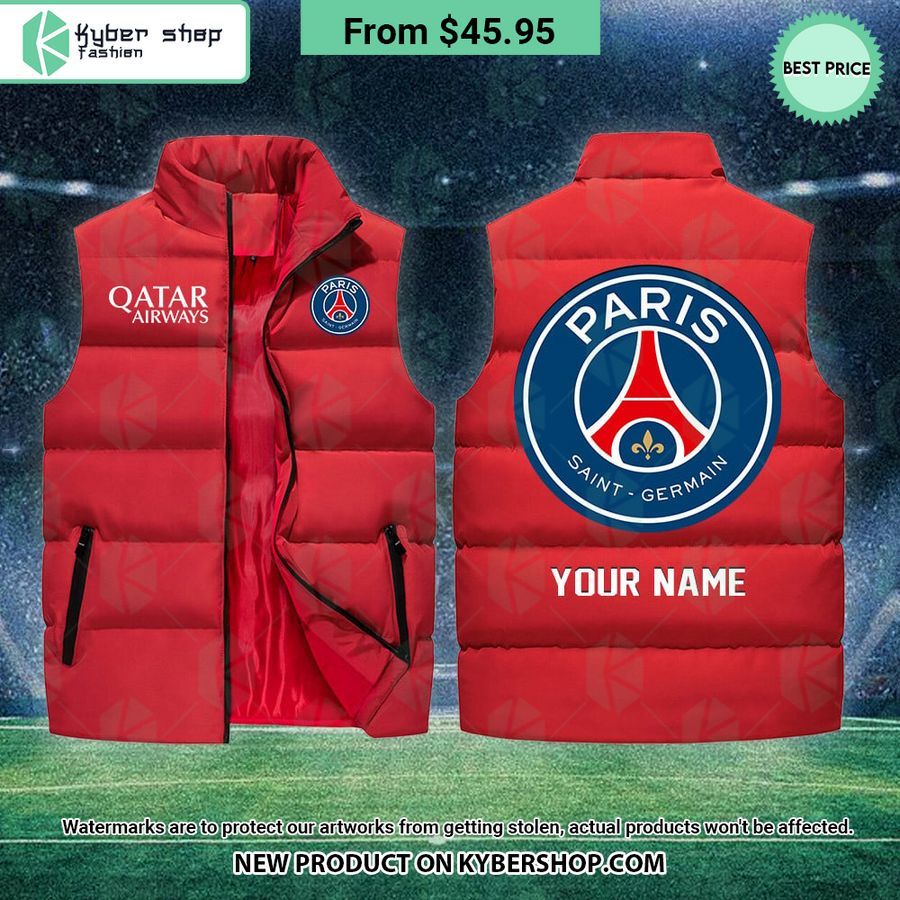 Paris Saint-Germain CUSTOM Sleeveless Puffer Down Jacket