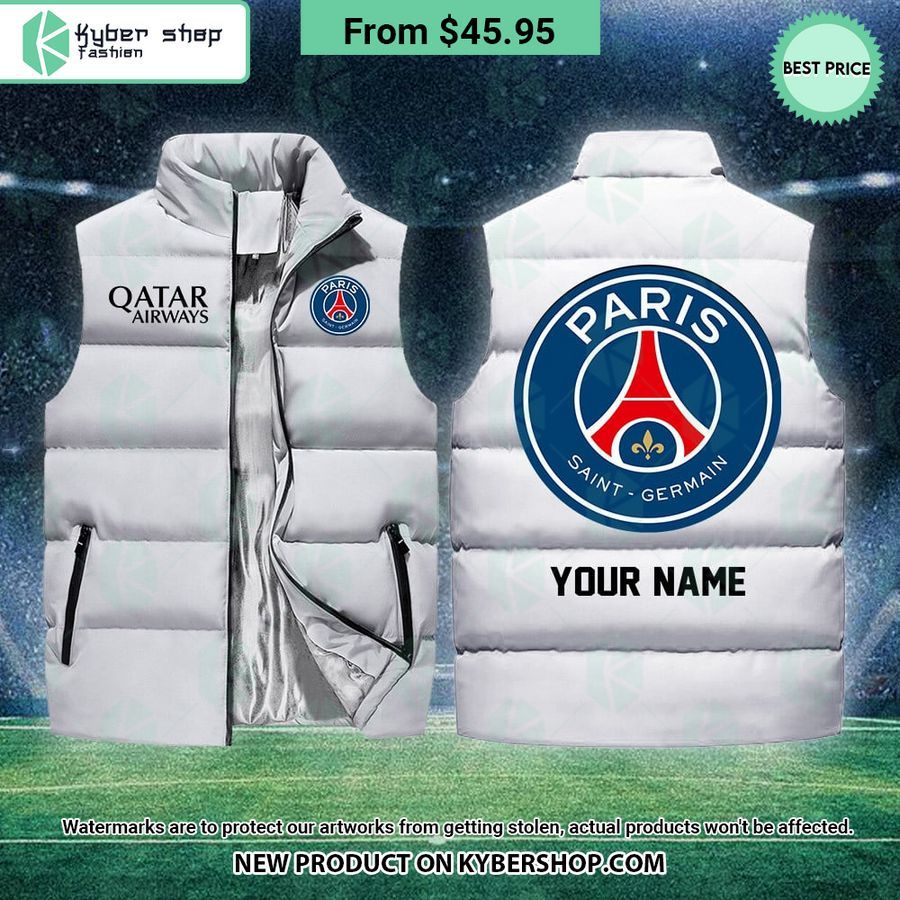 Paris Saint-Germain CUSTOM Sleeveless Puffer Down Jacket