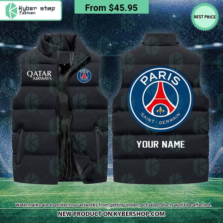 Paris Saint-Germain CUSTOM Sleeveless Puffer Down Jacket