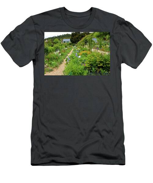 Path Through Spring Flowers Manet Gardens France T-Shirt