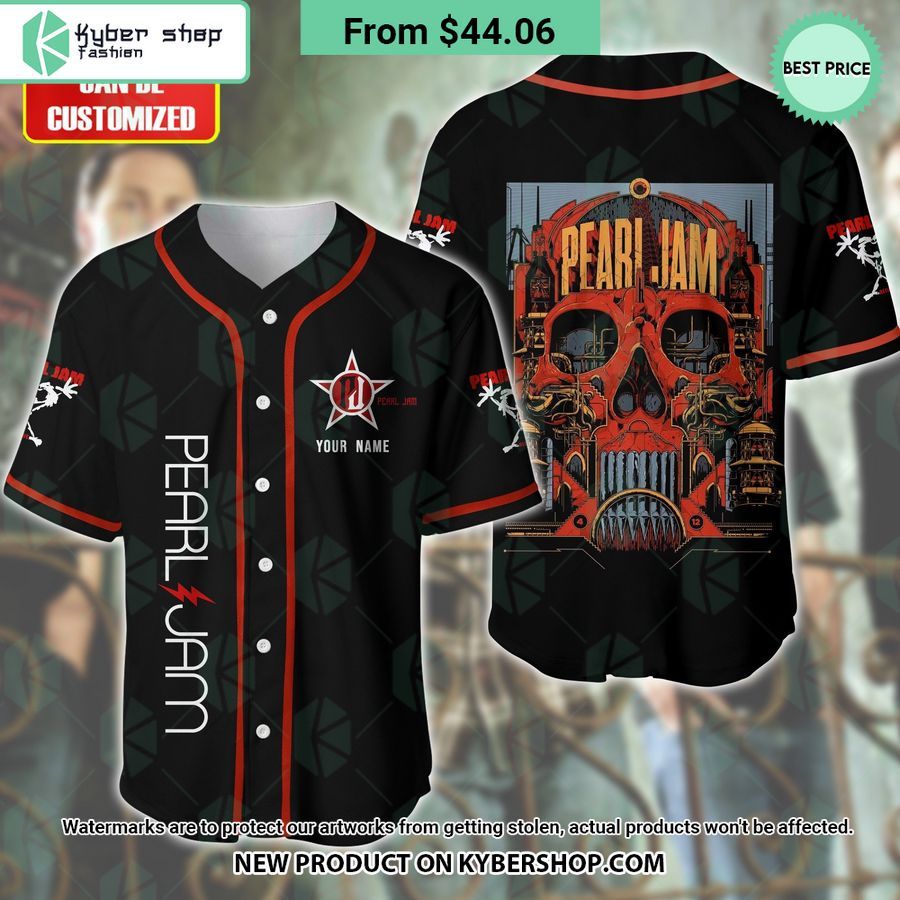 Pearl Jam CUSTOM Baseball Jersey