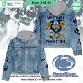 Penn State Nittany Lion Hooded Denim Jacket