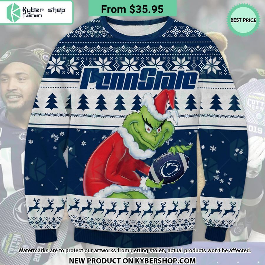 Penn State Nittany Lions Grinch Christmas Sweater