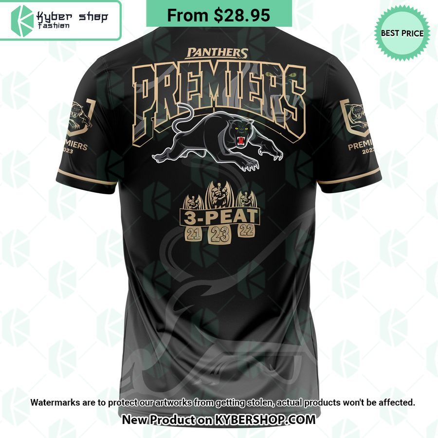 Penrith Panthers 2023 Premiers 3 Peats T Shirt