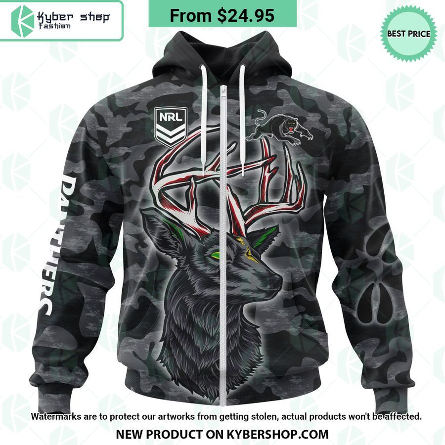 Penrith Panthers Camo Deer Hunting CUSTOM Hoodie